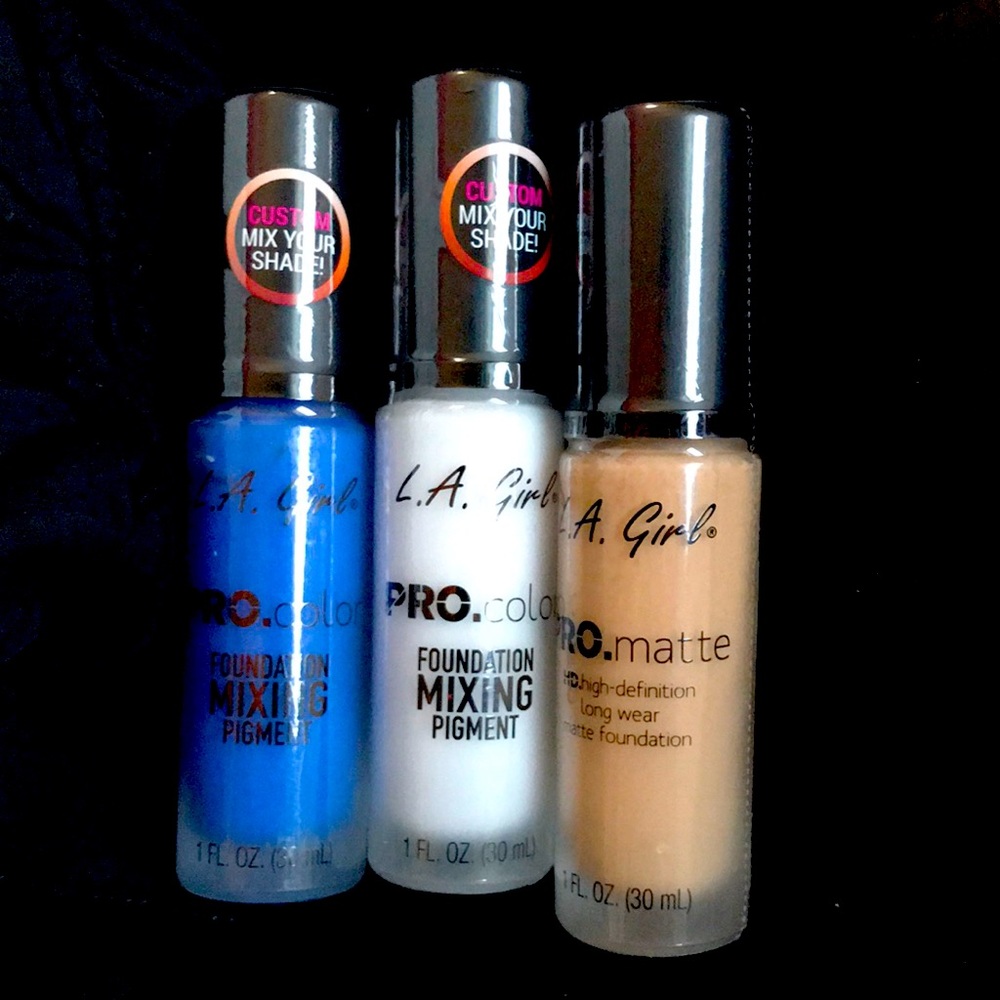 LA Girl Mixing Pigments & Foundation Bundle